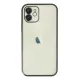 Apple iPhone 12 Kılıf Lensli Silikon - Siyah