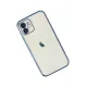 Apple iPhone 12 Kılıf Lensli Silikon - Lacivert