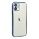 Apple iPhone 12 Kılıf Lensli Silikon - Lacivert