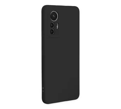 Xiaomi Mi 12 Lite Kılıf Nano içi Kadife Silikon - Siyah