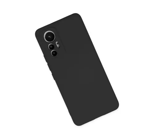 Xiaomi Mi 12 Lite Kılıf Nano içi Kadife Silikon - Siyah