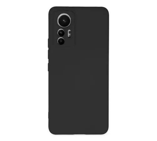 Xiaomi Mi 12 Lite Kılıf Nano içi Kadife Silikon - Siyah