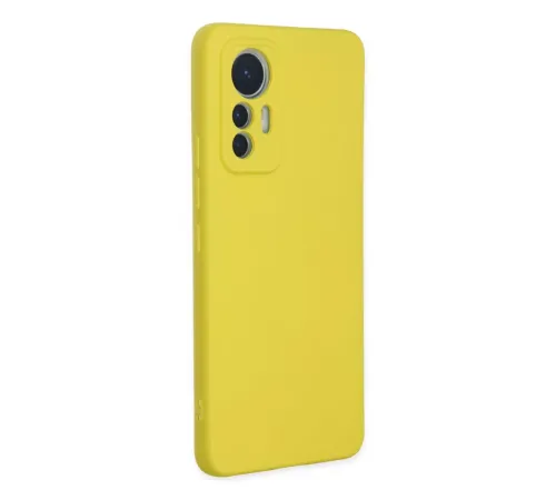 Xiaomi Mi 12 Lite Kılıf Nano içi Kadife Silikon - Sarı