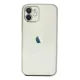 Apple iPhone 12 Kılıf Lensli Silikon - Gümüş