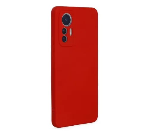 Xiaomi Mi 12 Lite Kılıf Nano içi Kadife Silikon - Kırmızı