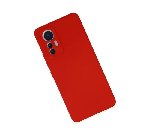 Xiaomi Mi 12 Lite Kılıf Nano içi Kadife Silikon - Kırmızı