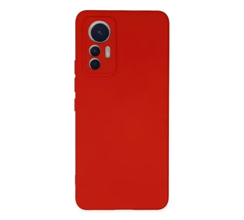 Xiaomi Mi 12 Lite Kılıf Nano içi Kadife Silikon - Kırmızı
