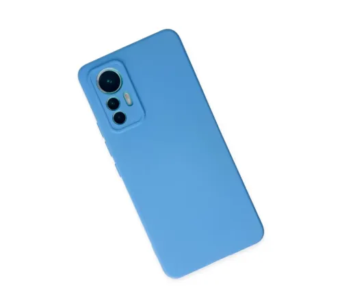 Xiaomi Mi 12 Lite Kılıf Nano içi Kadife Silikon - Mavi