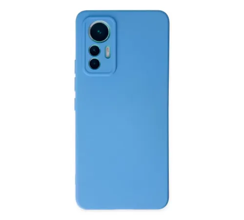 Xiaomi Mi 12 Lite Kılıf Nano içi Kadife Silikon - Mavi