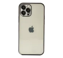 Apple iPhone 12 Pro Kılıf Lensli Silikon - Siyah