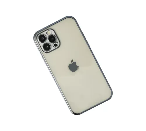 Apple iPhone 12 Pro Kılıf Lensli Silikon - Lacivert