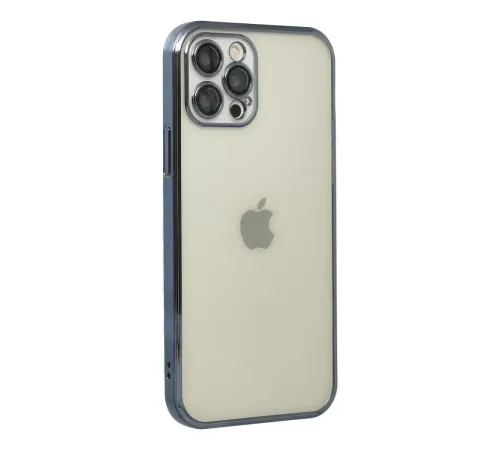 Apple iPhone 12 Pro Kılıf Lensli Silikon - Lacivert