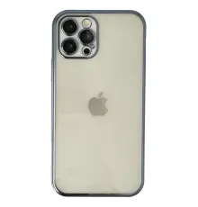 Apple iPhone 12 Pro Kılıf Lensli Silikon - Lacivert