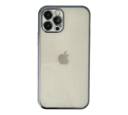Apple iPhone 12 Pro Kılıf Lensli Silikon - Lacivert
