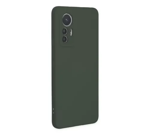 Xiaomi Mi 12 Lite Kılıf Nano içi Kadife Silikon - Koyu Yeşil