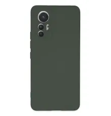 Xiaomi Mi 12 Lite Kılıf Nano içi Kadife Silikon - Koyu Yeşil