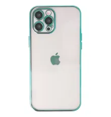 Apple iPhone 12 Pro Kılıf Lensli Silikon - Yeşil