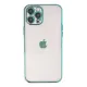 Apple iPhone 12 Pro Kılıf Lensli Silikon - Yeşil