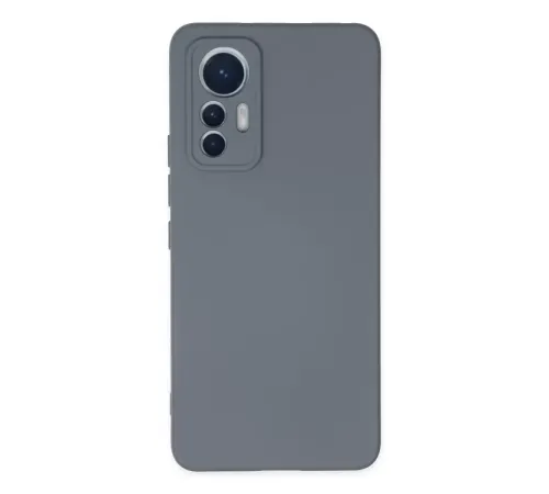 Xiaomi Mi 12 Lite Kılıf Nano içi Kadife Silikon - Gri