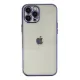 Apple iPhone 12 Pro Kılıf Lensli Silikon - Mor