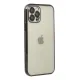 Apple iPhone 12 Pro Max Kılıf Lensli Silikon - Siyah