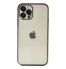 Apple iPhone 12 Pro Max Kılıf Lensli Silikon - Siyah