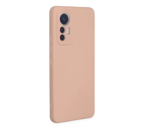 Xiaomi Mi 12 Lite Kılıf Nano içi Kadife Silikon - Pudra