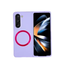 Samsung Galaxy Z Fold 5 Kılıf Mata Fold Kapak - Lila