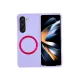 Samsung Galaxy Z Fold 5 Kılıf Mata Fold Kapak - Lila