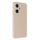 Vivo Y27 Kılıf Nano içi Kadife Silikon - Pudra