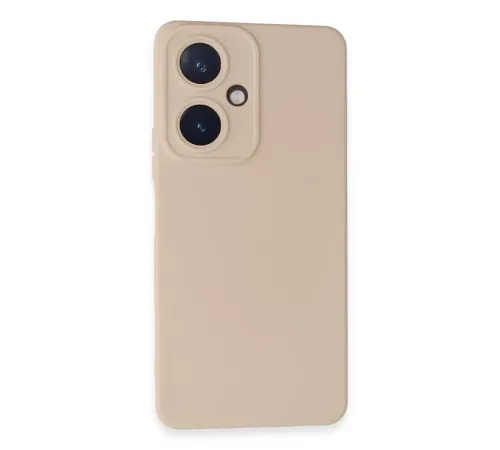 Vivo Y27 Kılıf Nano içi Kadife Silikon - Pudra