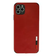 Apple iPhone 11 Pro Max Kılıf Loop Deri Silikon - Kırmızı