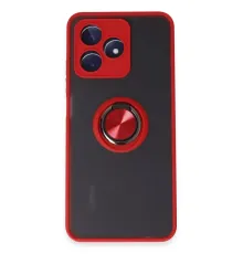 Realme C53 Kılıf Montreal Yüzüklü Silikon Kapak - Kırmızı