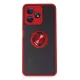 Realme C53 Kılıf Montreal Yüzüklü Silikon Kapak - Kırmızı