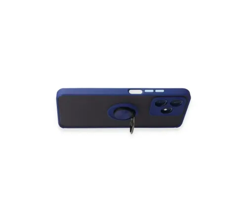 Realme C53 Kılıf Montreal Yüzüklü Silikon Kapak - Lacivert
