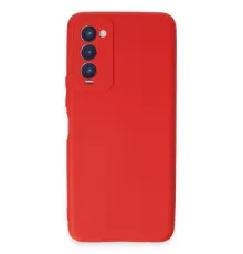 Tecno Camon 18 Kılıf First Silikon - Kırmızı