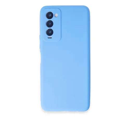 Tecno Camon 18 Kılıf First Silikon - Mavi
