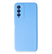 Tecno Camon 18 Kılıf First Silikon - Mavi