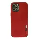 Apple iPhone 12 Pro Kılıf Loop Deri Silikon - Kırmızı