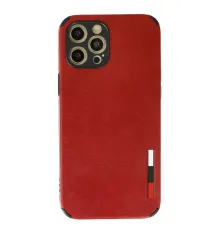 Apple iPhone 12 Pro Max Kılıf Loop Deri Silikon - Kırmızı