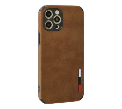 Apple iPhone 12 Pro Max Kılıf Loop Deri Silikon - Kahverengi