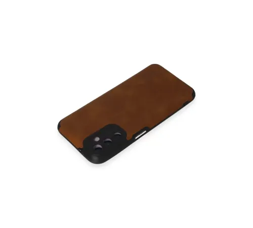 Samsung Galaxy M14 5G Kılıf Loop Deri Silikon - Kahverengi