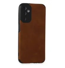 Samsung Galaxy M14 5G Kılıf Loop Deri Silikon - Kahverengi