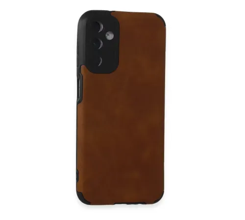 Samsung Galaxy M14 5G Kılıf Loop Deri Silikon - Kahverengi