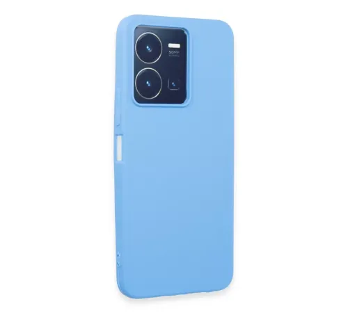 Vivo Y35 Kılıf First Silikon - Mavi