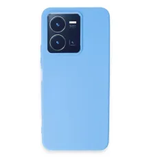 Vivo Y35 Kılıf First Silikon - Mavi
