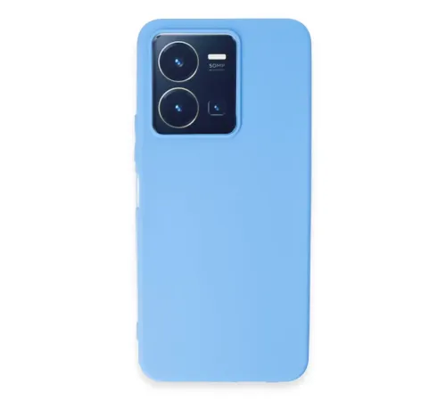 Vivo Y35 Kılıf First Silikon - Mavi