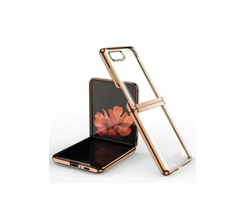 Samsung Galaxy Z Flip 4 Kılıf Fold Element Kapak - Gold