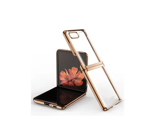 Samsung Galaxy Z Flip 4 Kılıf Fold Element Kapak - Gold