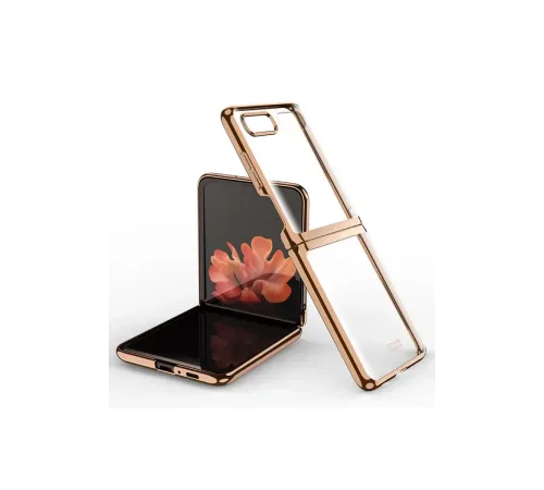 Samsung Galaxy Z Flip 4 Kılıf Fold Element Kapak - Gold